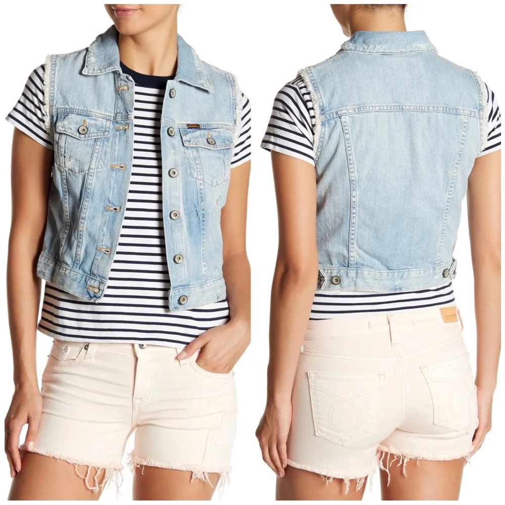 BIG STAR Denim Vest Distressed